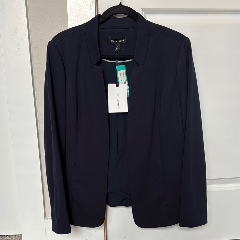 Navy Blue 41 Hawthorn Women's Business Jacket Blazer NWT